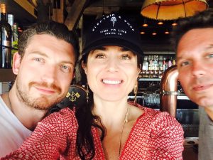 Nathan Connelly and Jonny Quinn of Snow Patrol and me. Check out Nathan's band Little Matador, too. It was so hot that I think Sun Patrol is a more apt title.