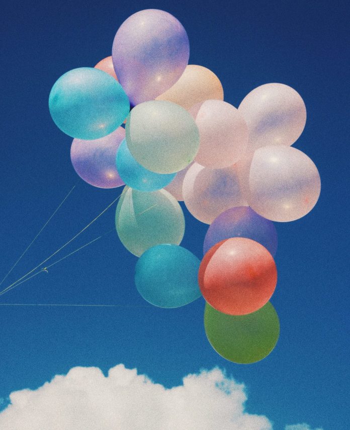 balloons against sky, joe