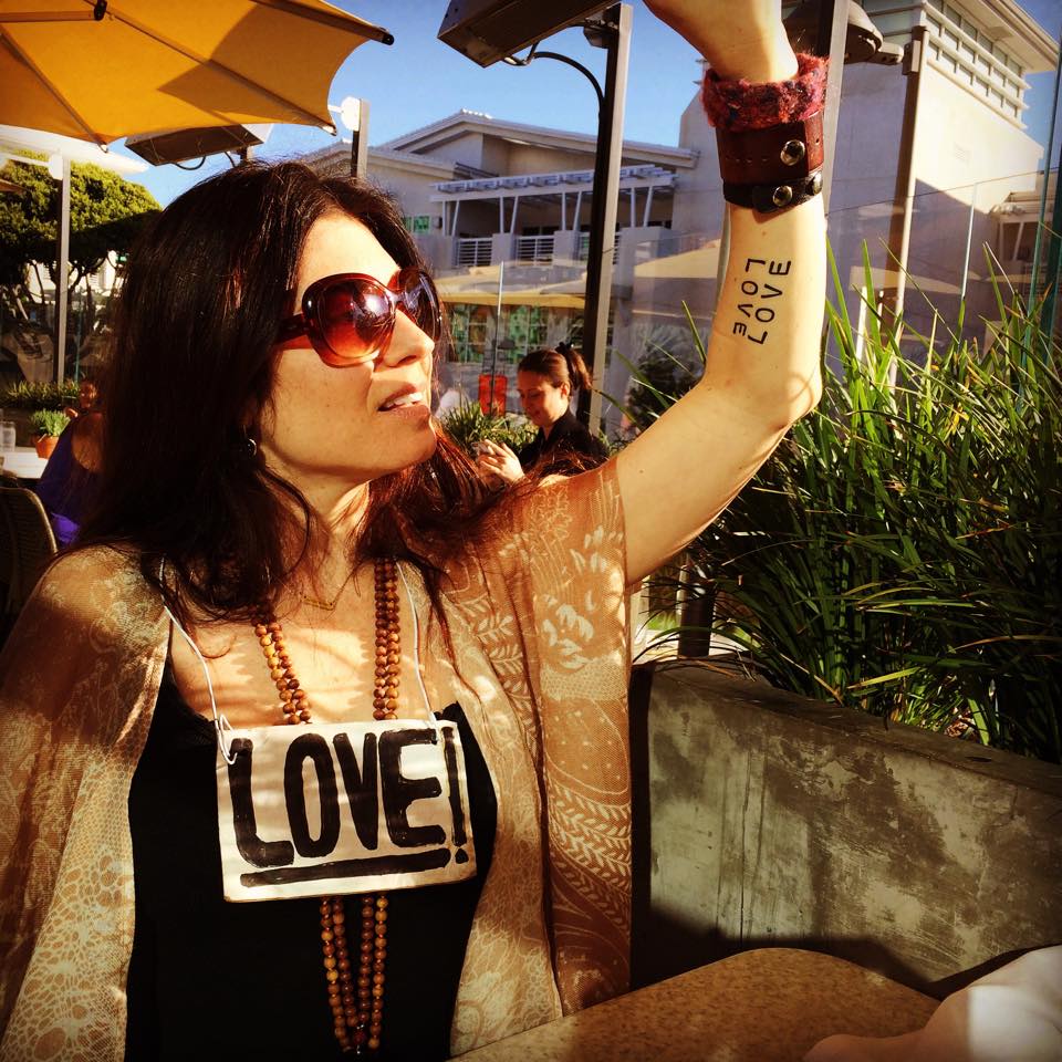 I am wearing 2 Blooming Lotus malas in this picture!