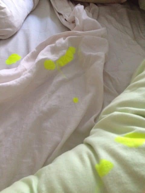 highlighted sheets.