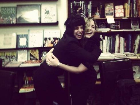 Chloe Caldwell and the late Maggie Estep, February 2014